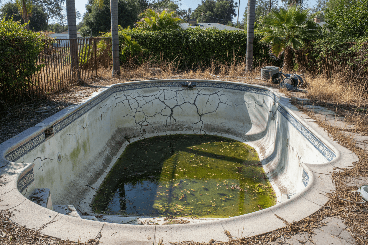 Pool before renovation