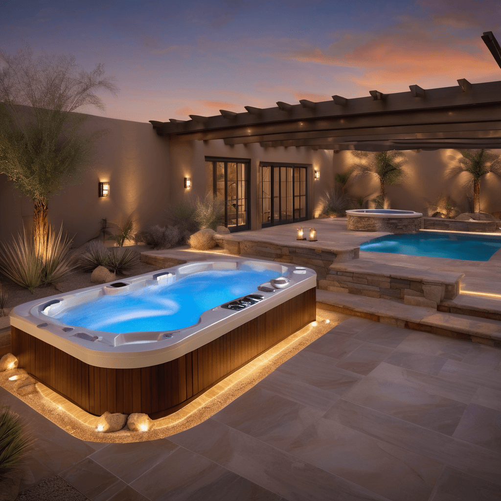 Custom hot tub installation